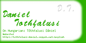 daniel tothfalusi business card